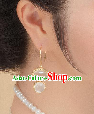 China Traditional Ming Dynasty Princess Earrings Ancient Imperial Consort Ear Jewelry China Traditional Ming Dynasty Princess Earrings Ancient Imperial Consort Ear Jewelry