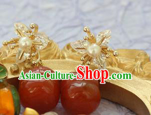 China Traditional Hanfu Earrings Ancient Palace Lady Agate Persimmon Ear Jewelry China Traditional Hanfu Earrings Ancient Palace Lady Agate Persimmon Ear Jewelry