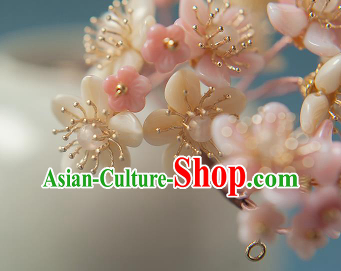 Chinese Handmade Flowers Hair Stick Traditional Ming Dynasty Hanfu Sakura Hairpin Chinese Handmade Flowers Hair Stick Traditional Ming Dynasty Hanfu Sakura Hairpin