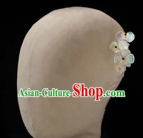 Chinese Handmade Crystal Hair Stick Traditional Ming Dynasty Hanfu Phalaenopsis Hairpin Chinese Handmade Crystal Hair Stick Traditional Ming Dynasty Hanfu Phalaenopsis Hairpin