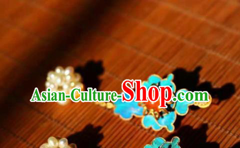 China Classical Pearls Ball Ear Jewelry Traditional Cheongsam Earrings China Classical Pearls Ball Ear Jewelry Traditional Cheongsam Earrings