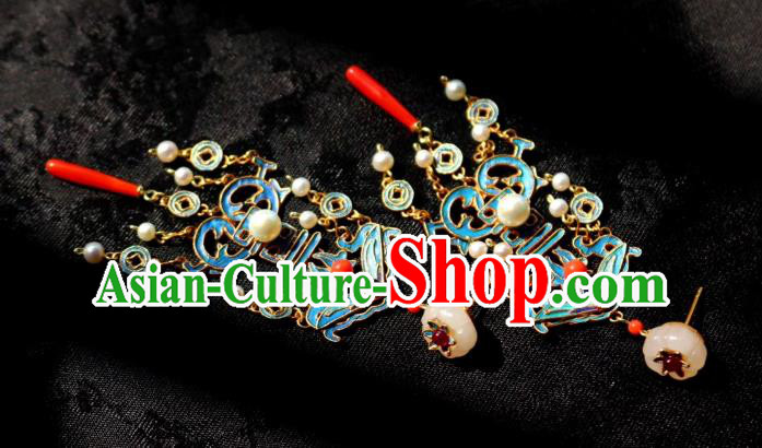 China Classical Wedding Ear Jewelry Traditional Cheongsam Jade Plum Blossom Earrings China Classical Wedding Ear Jewelry Traditional Cheongsam Jade Plum Blossom Earrings