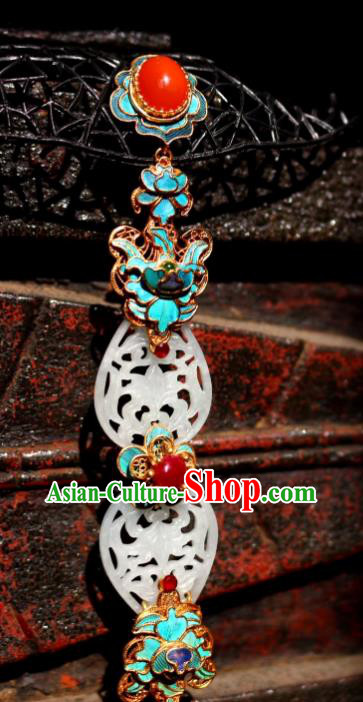 China Handmade Agate Brooch Jewelry Traditional Qing Dynasty Court Jade Pendant Accessories China Handmade Agate Brooch Jewelry Traditional Qing Dynasty Court Jade Pendant Accessories