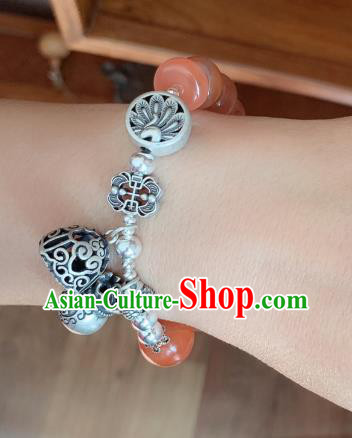 Handmade Chinese National Bracelet Ethnic Silver Carving Fish Bangle Wristlet Accessories Handmade Chinese National Bracelet Ethnic Silver Carving Fish Bangle Wristlet Accessories