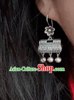 China National Wedding Silver Lock Earrings Traditional Cheongsam Ear Jewelry Accessories China National Wedding Silver Lock Earrings Traditional Cheongsam Ear Jewelry Accessories