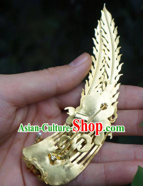Chinese Ancient Empress Cloisonne Phoenix Hair Stick Traditional Hair Jewelry Qing Dynasty Filigree Hairpin Chinese Ancient Empress Cloisonne Phoenix Hair Stick Traditional Hair Jewelry Qing Dynasty Filigree Hairpin