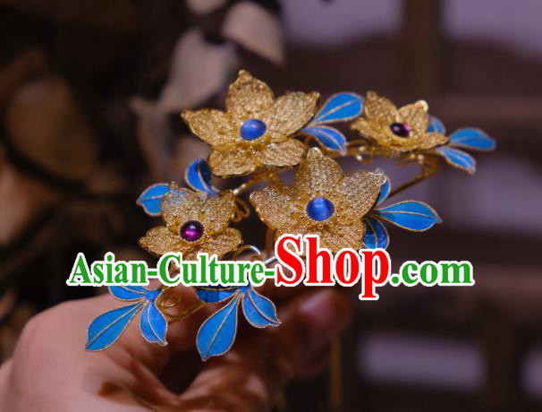 Chinese Traditional Filigree Flowers Hair Crown Hair Jewelry Ancient Qing Dynasty Empress Hairpin Chinese Traditional Filigree Flowers Hair Crown Hair Jewelry Ancient Qing Dynasty Empress Hairpin