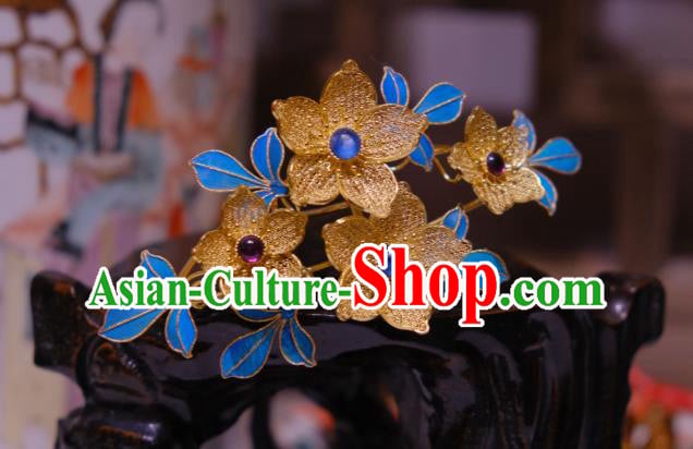 Chinese Traditional Filigree Flowers Hair Crown Hair Jewelry Ancient Qing Dynasty Empress Hairpin Chinese Traditional Filigree Flowers Hair Crown Hair Jewelry Ancient Qing Dynasty Empress Hairpin