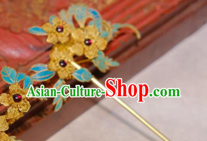 Chinese Traditional Hair Jewelry Ancient Ming Dynasty Empress Hairpin Filigree Flowers Hair Stick Chinese Traditional Hair Jewelry Ancient Ming Dynasty Empress Hairpin Filigree Flowers Hair Stick
