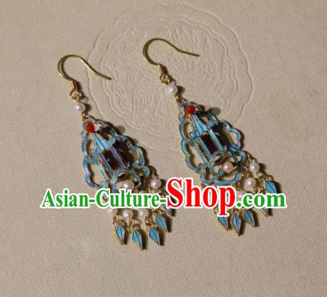 Handmade Chinese Cheongsam Ear Accessories Traditional Culture Jewelry Pearls Tassel Earrings Handmade Chinese Cheongsam Ear Accessories Traditional Culture Jewelry Pearls Tassel Earrings
