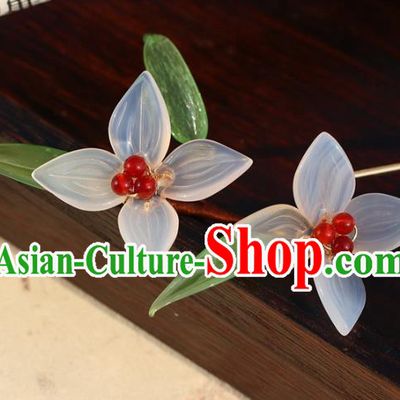 China Classical Litchi Flower Hairpin Traditional Hair Accessories Hanfu Hair Stick