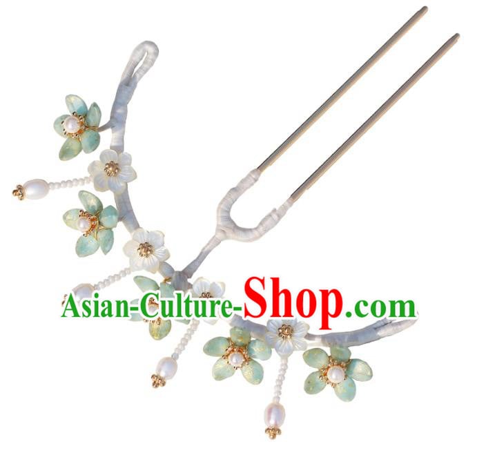 China Traditional Hair Accessories Hanfu Plum Blossom Hair Stick Classical Ming Dynasty Hairpin China Traditional Hair Accessories Hanfu Plum Blossom Hair Stick Classical Ming Dynasty Hairpin