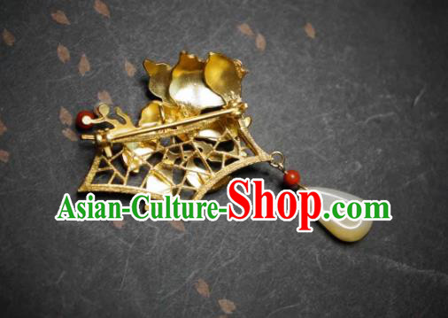 China Traditional Cheongsam Jade Breastpin Jewelry Handmade Brooch Accessories China Traditional Cheongsam Jade Breastpin Jewelry Handmade Brooch Accessories