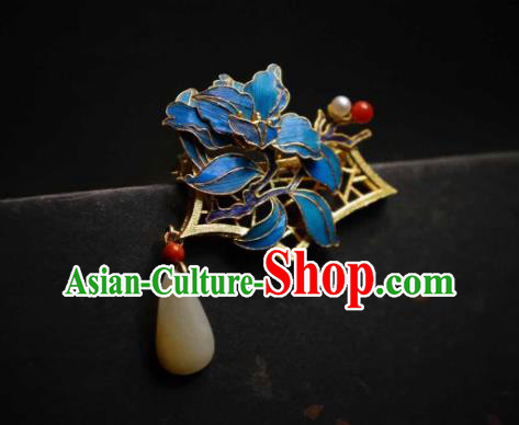 China Traditional Cheongsam Jade Breastpin Jewelry Handmade Brooch Accessories China Traditional Cheongsam Jade Breastpin Jewelry Handmade Brooch Accessories