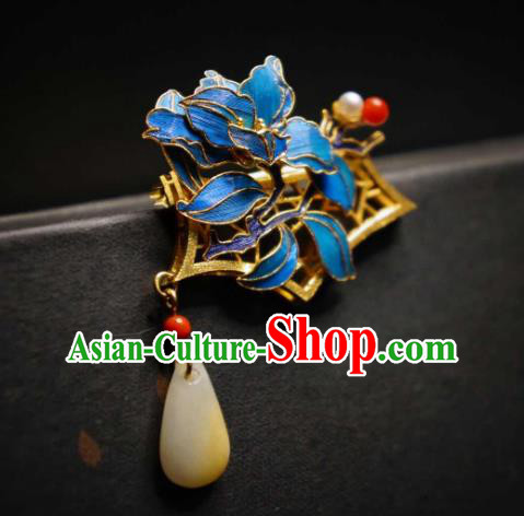 China Traditional Cheongsam Jade Breastpin Jewelry Handmade Brooch Accessories China Traditional Cheongsam Jade Breastpin Jewelry Handmade Brooch Accessories