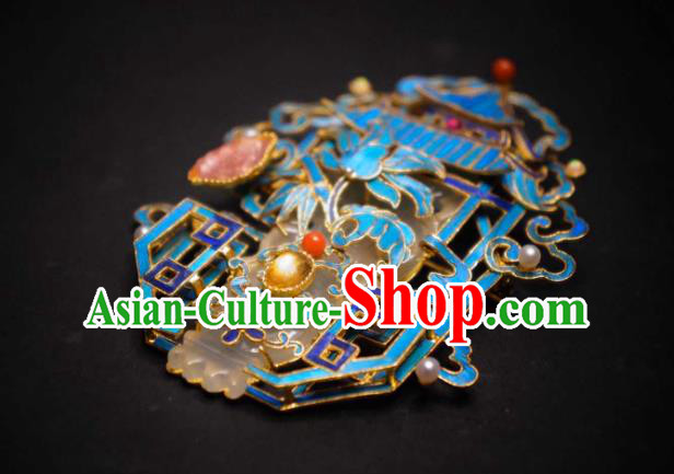 China Handmade Brooch Traditional Cheongsam Cloisonne Breastpin Jewelry Jade Accessories China Handmade Brooch Traditional Cheongsam Cloisonne Breastpin Jewelry Jade Accessories