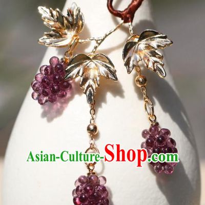 China Hanfu Grape Tassel Hair Stick Classical Hair Accessories Traditional Song Dynasty Princess Hairpin