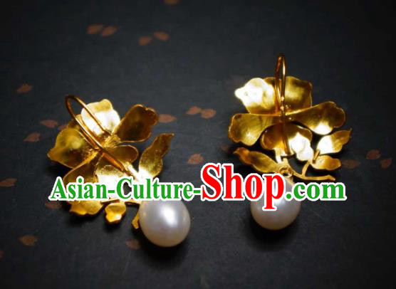 Handmade Chinese Cheongsam Ear Accessories Traditional Culture Jewelry Qing Dynasty Court Earrings Handmade Chinese Cheongsam Ear Accessories Traditional Culture Jewelry Qing Dynasty Court Earrings