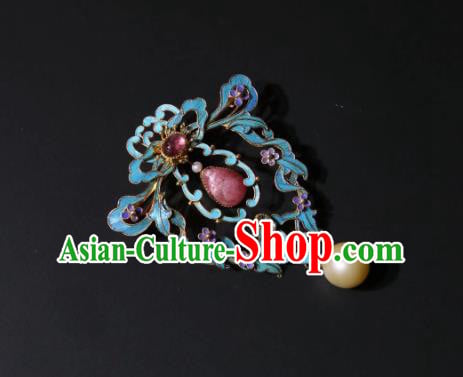 China Traditional Cheongsam Rose Quartz Breastpin Accessories Handmade Pearls Brooch China Traditional Cheongsam Rose Quartz Breastpin Accessories Handmade Pearls Brooch