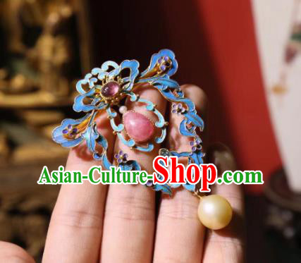 China Traditional Cheongsam Rose Quartz Breastpin Accessories Handmade Pearls Brooch China Traditional Cheongsam Rose Quartz Breastpin Accessories Handmade Pearls Brooch