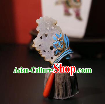 China Handmade Jade Brooch Traditional Cheongsam Breastpin Agate Accessories China Handmade Jade Brooch Traditional Cheongsam Breastpin Agate Accessories