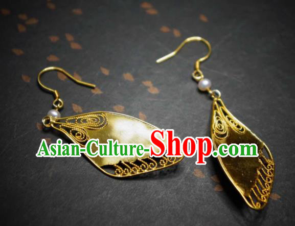 Handmade Chinese Blueing Wing Earrings Traditional Culture Jewelry Cheongsam Pearls Ear Accessories Handmade Chinese Blueing Wing Earrings Traditional Culture Jewelry Cheongsam Pearls Ear Accessories