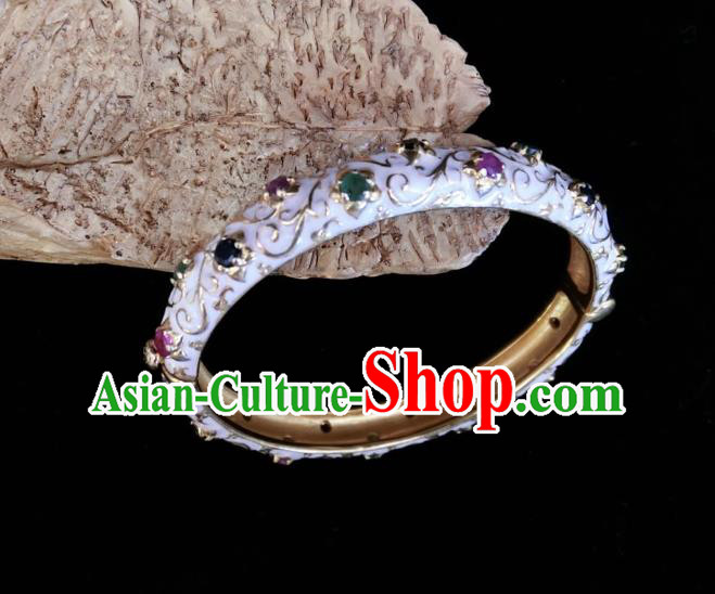 Handmade Chinese National Crystal Bracelet Enamel Gems Bangle Accessories Handmade Chinese National Crystal Bracelet Enamel Gems Bangle Accessories