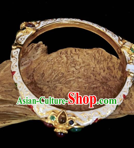 Handmade Chinese National Enamel Bracelet Gems Bangle Wristlet Accessories Handmade Chinese National Enamel Bracelet Gems Bangle Wristlet Accessories
