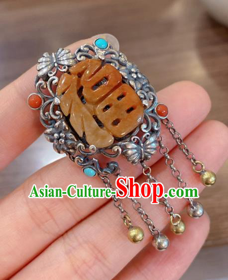 Chinese Handmade National Silver Circlet Wedding Jewelry Jadeite Finger Ring Chinese Handmade National Silver Circlet Wedding Jewelry Jadeite Finger Ring