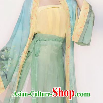 China Traditional Song Dynasty Historical Clothing Ancient Young Lady Hanfu Costume