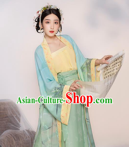 China Traditional Song Dynasty Historical Clothing Ancient Young Lady Hanfu Costume China Traditional Song Dynasty Historical Clothing Ancient Young Lady Hanfu Costume