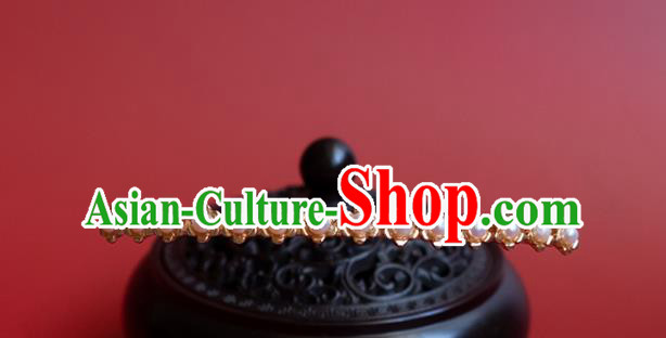 China Classical Hanfu Hair Stick Traditional Ming Dynasty Princess Pearls Hairpin China Classical Hanfu Hair Stick Traditional Ming Dynasty Princess Pearls Hairpin