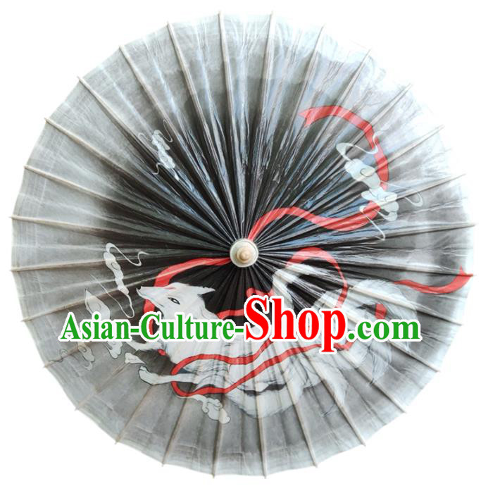 China Painting Fox Umbrella Traditional Oil Paper Umbrella Craft Classical Dance Umbrellas China Painting Fox Umbrella Traditional Oil Paper Umbrella Craft Classical Dance Umbrellas