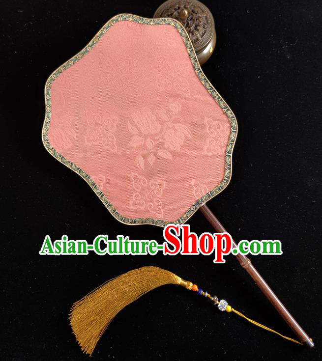 Chinese Traditional Ming Dynasty Palace Fan Handmade Embroidered Silk Fan Chinese Traditional Ming Dynasty Palace Fan Handmade Embroidered Silk Fan
