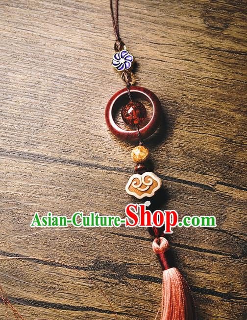 Handmade Chinese Traditional Waist Accessories Classical Cheongsam Brooch Tassel Pendant Handmade Chinese Traditional Waist Accessories Classical Cheongsam Brooch Tassel Pendant