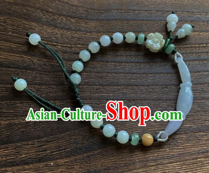 Chinese Traditional Wristlet Accessories Classical Hanfu Jade Bracelet Chinese Traditional Wristlet Accessories Classical Hanfu Jade Bracelet