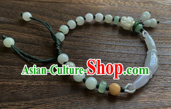 Chinese Traditional Wristlet Accessories Classical Hanfu Jade Bracelet Chinese Traditional Wristlet Accessories Classical Hanfu Jade Bracelet