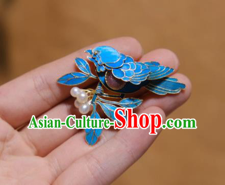 China Handmade Tourmaline Brooch Accessories Traditional Cheongsam Cloisonne Bird Breastpin Jewelry China Handmade Tourmaline Brooch Accessories Traditional Cheongsam Cloisonne Bird Breastpin Jewelry