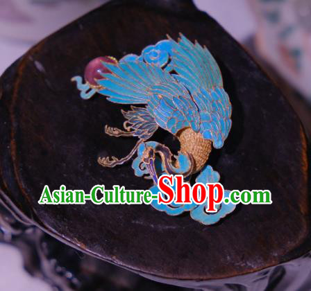 China Traditional Cheongsam Cloisonne Phoenix Breastpin Jewelry Handmade Tourmaline Brooch Filigree Accessories China Traditional Cheongsam Cloisonne Phoenix Breastpin Jewelry Handmade Tourmaline Brooch Filigree Accessories