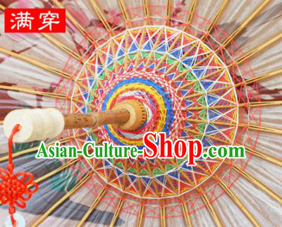 China Classical Dance Umbrellas Handmade Craft Traditional Orange Oil Paper Umbrella China Classical Dance Umbrellas Handmade Craft Traditional Orange Oil Paper Umbrella