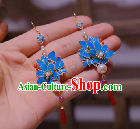 Chinese Traditional Agate Earrings Culture Jewelry Ancient Qing Dynasty Empress Ear Accessories Chinese Traditional Agate Earrings Culture Jewelry Ancient Qing Dynasty Empress Ear Accessories