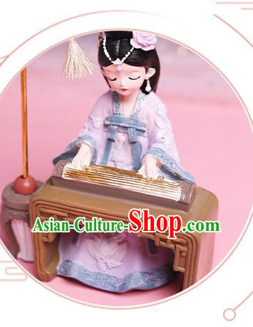 China Traditional Tang Dynasty Beauty Doll Lantern Handmade Beijing Silk Figurine Doll