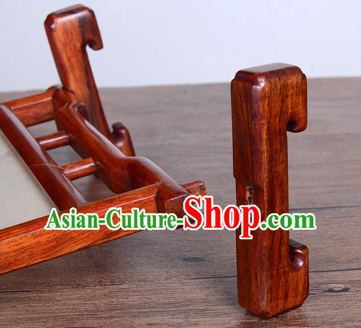 Chinese Traditional Suzhou Embroidery Persimmon Desk Screen Handmade Rosewood Table Ornament Chinese Traditional Suzhou Embroidery Persimmon Desk Screen Handmade Rosewood Table Ornament