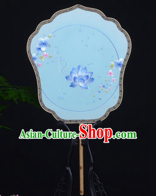 Chinese Embroidered Butterfly Fan Handmade Double Side Silk Fan Traditional Dance Palace Fan Chinese Embroidered Butterfly Fan Handmade Double Side Silk Fan Traditional Dance Palace Fan