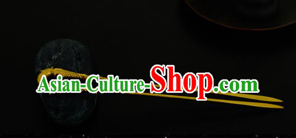 China Ancient Palace Lady Golden Bamboo Hairpin Handmade Traditional Song Dynasty Princess Hair Stick China Ancient Palace Lady Golden Bamboo Hairpin Handmade Traditional Song Dynasty Princess Hair Stick