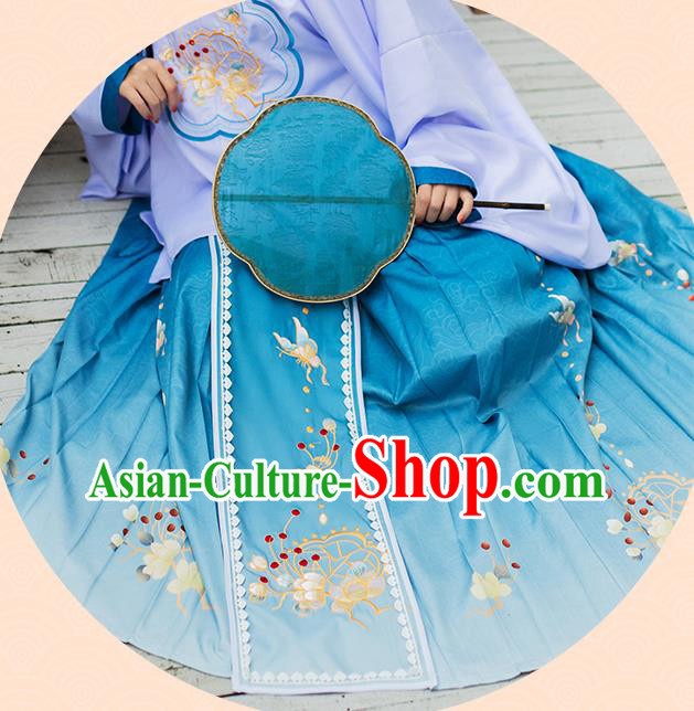 China Ancient Young Lady Hanfu Dress Traditional Ming Dynasty Female Clothing China Ancient Young Lady Hanfu Dress Traditional Ming Dynasty Female Clothing