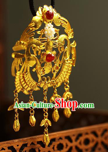 Chinese Traditional Agate Necklet Accessories Ancient Empress Necklace Pendant
