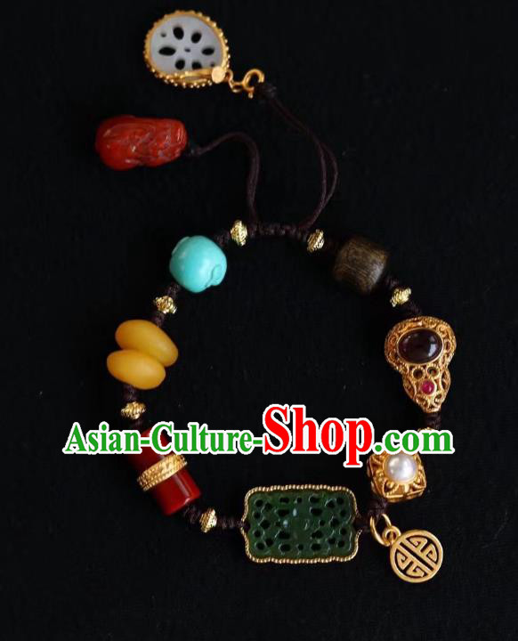 Chinese Traditional Bracelet Accessories Handmade Gems Wristlet Accessories Chinese Traditional Bracelet Accessories Handmade Gems Wristlet Accessories