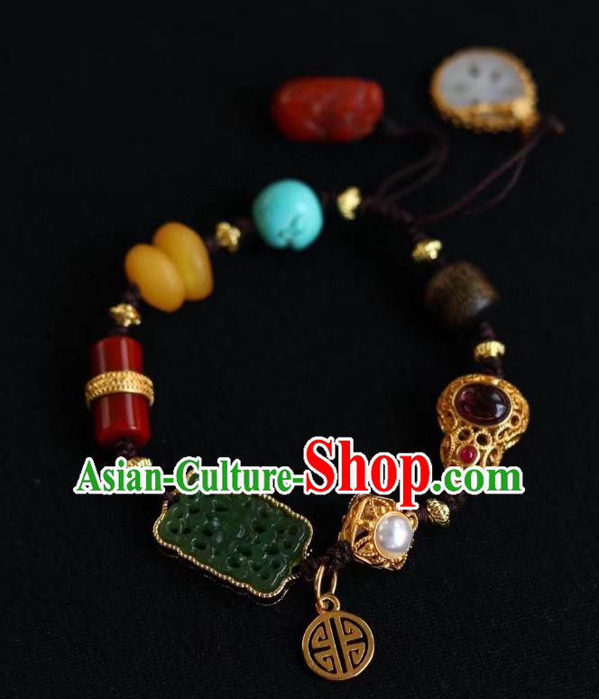 Chinese Traditional Bracelet Accessories Handmade Gems Wristlet Accessories Chinese Traditional Bracelet Accessories Handmade Gems Wristlet Accessories