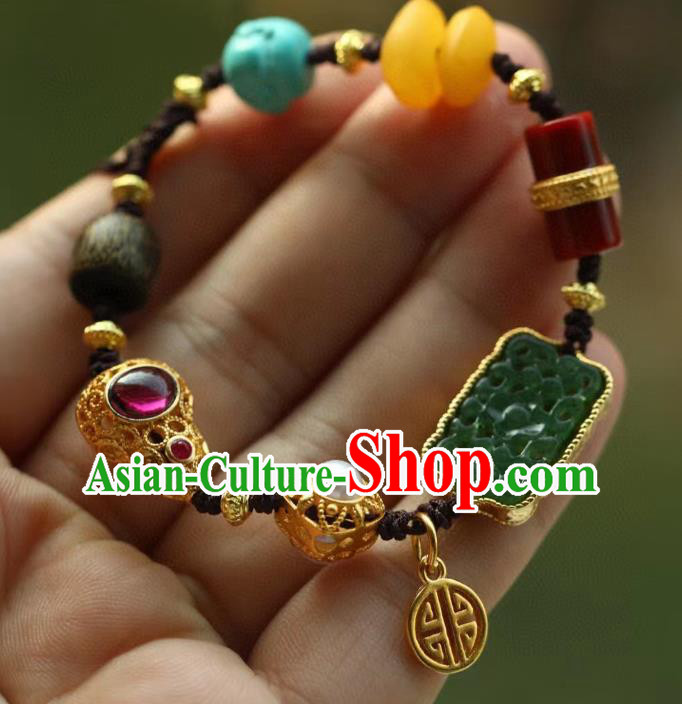 Chinese Traditional Bracelet Accessories Handmade Gems Wristlet Accessories Chinese Traditional Bracelet Accessories Handmade Gems Wristlet Accessories
